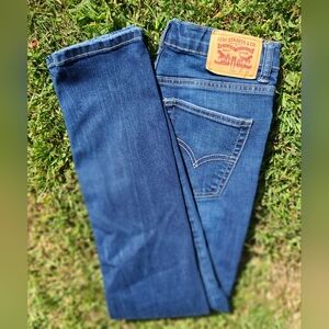 Girls Levi's 510 Distressed Blue Jeans Soze 14 Regular